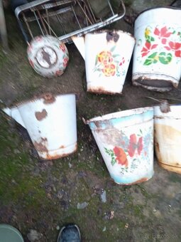 Liatinové hrnce smalt vedra - 10