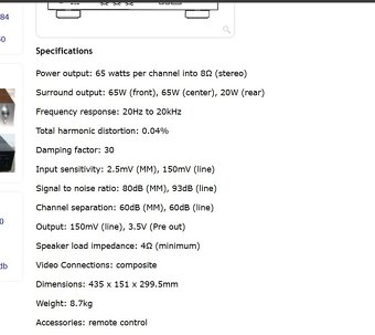 5.1 zosilňovač Yamaha DSP-A492 TOP - 10