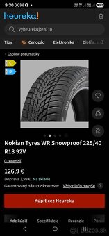 Nove zimne pneumatiky 225/40 r18 Nokian DOT2024 - 10