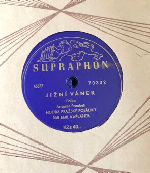 STAROŽITNÉ ORIGINÁLNE GRAMOFÓNOVÉ DOSKY - 10