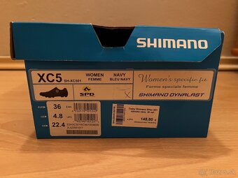 Cyklistické tretry Shimano XC5 ako nové. - 10