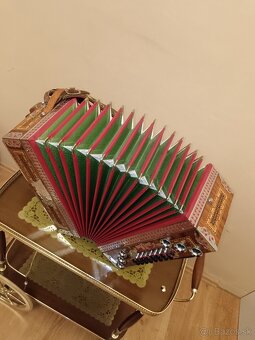 4-radová,3-hlasná heligonka Melodija-100%-ný stav - 10