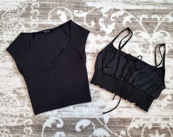 krátke topy vel. UNI - 10