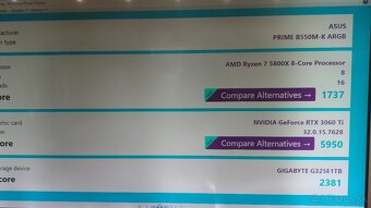 Predam špičkový herný PC/R-7 5800X/RTX 3060Ti 8GB 1T NVMe - 10