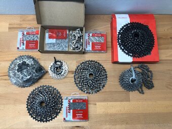 Rôzne kľuky, prevodníky, kazety, reťaze Shimano Xtr, Race Fa - 10