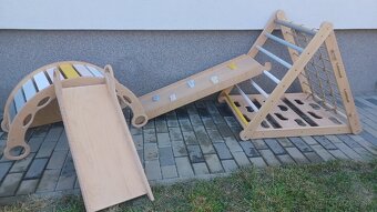 3 stranný bukový Piklerovej trojuholník montessori - 10