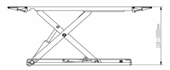 Nožnicový zdvihák CARLIFT CR3000 - 10