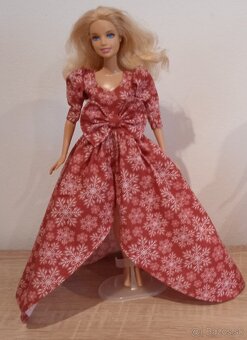 Barbie -vianocne šaty pre Barbie - 10