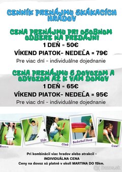 SKÁKACÍ HRAD 79 EUR VÍKEND / 3 DNI - 10
