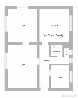 3 izbový (72 m2) tehlový byt I. sídlisko - 10