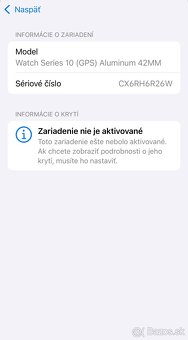 Apple Watch 10 42mm Silver GPS - nové, neaktivovane - 10