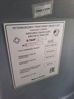 Kolesový traktor Kirovec K744 (kĺbový) - 10