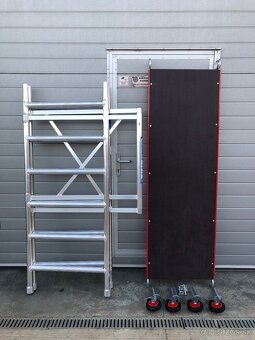 Mobilné hliníkové lešenie na kolieskach. DOPRAVA ZDARMA - 10