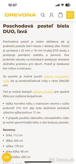 DREVONA poschodová extrémne pevná posteľ - 10