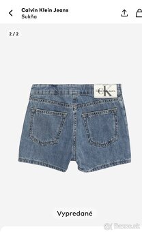 Sukňa Calvin Klein riflová - kraťase v.128 nová - 10