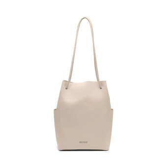 biela kožená kabelka ginno rossi - 10