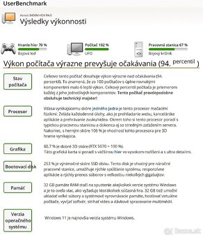 R5 5500/RTX 3060/32GB RAM/2x NVMe SSD + SSD/Záruka - 10