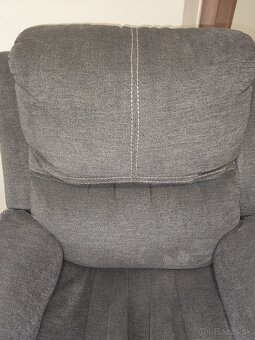Rozkladacie sivé kreslo - 10