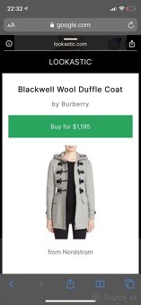Damsky zimny vlneny kabat Burberry - 10