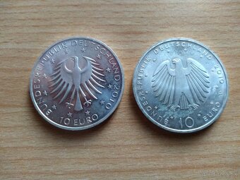 Strieborné Nemecké euromince 20€ a 10€ - 10