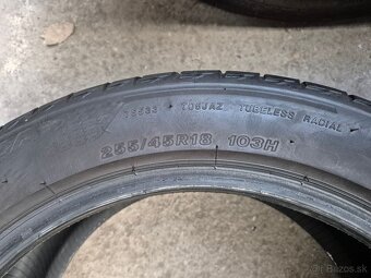 255/45 r18 letné 4 ks BRIDGESTONE dezén 6,2 - 5,3 mm - 10