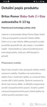 Detské vajíčko Britax Romer BabySafe Isize Burgundy - 10