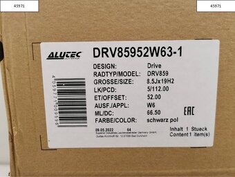 Škoda, Vw, Seat alu disky R19 5x112 ET52 8,5J 1200 - 10