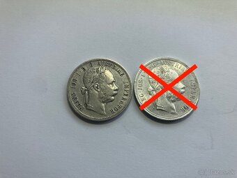 Rakúsko Uhorsko 1 zlatníky forint florint - strieborné mince - 10