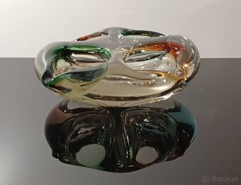 Nádherná miska / popolník/z hutného skla zaujímavý kúsok - 10