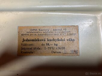 Stará Retro Kuchynská Mechanická Váha - 10