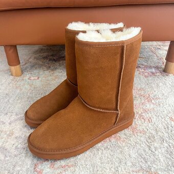 Kožené LAMO Boots čižmy vnútro z ovčej vlny - 10