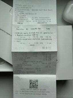 AirPods Pro 2 USB-C 100% originál + blok - 10