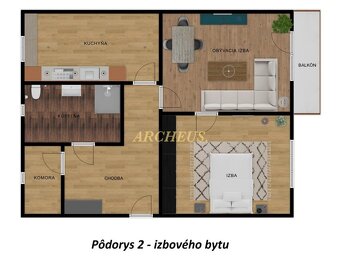NA PREDAJ - ZREKONŠTRUOVANÝ 2 IZBOVÝ BYT, 58 M2 HUMENNÉ - 10