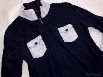 Gaudí pánsky sveter tmavodrý   L - 10