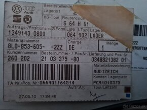 Zadná kapota, motorček a výsuvné krídlo originál AUDI TT - 10