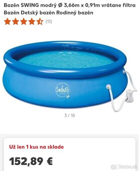 Bazén SWING s FILTRÁCIOU - 10