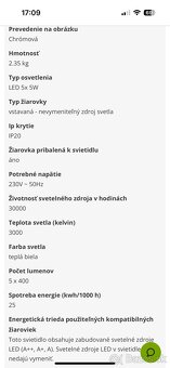 Elegantný LED luster - 10