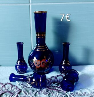 Retro sklenené karafy - 10