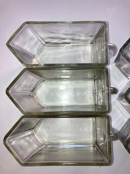 5 ks Sklenena doza, nadoba, zasobnik na pochutiny - 10