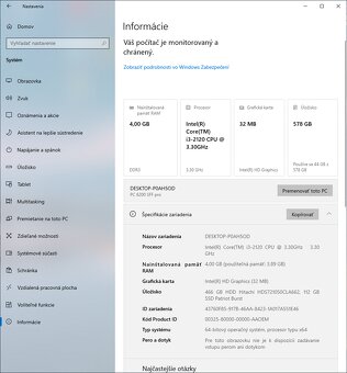 Predám PC skrinku HP Compaq 6200 Pro SFF. - 10