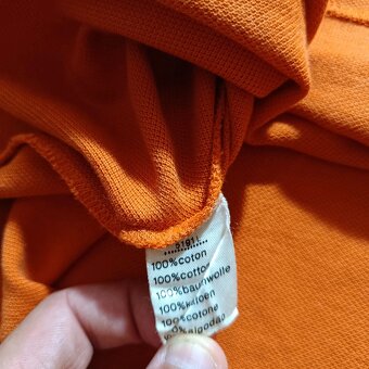 Vintage 80s Lacoste chemise oranžová polokošeľa krátky rukáv - 10