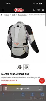 Predám moto bundu macna fusor - 10