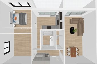 Nová rekonštrukcia,zariadený,3i Ždiarska,2x loggia - 10