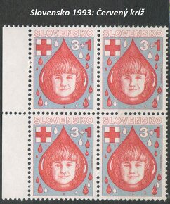 Poštové známky, filatelia: Slovensko, štvorbloky - 10