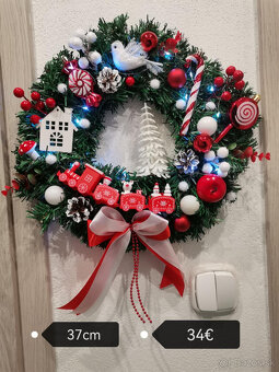 Vence na dvere vianočné - 10