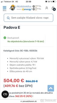 Krbové kachle s výmenikom Blist Padowa E - 10