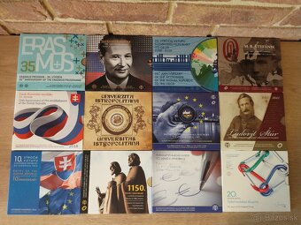 pamätné mince, coincards, mincové kartičky, sady mincí SK - 10