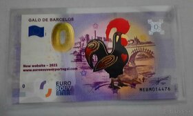 0€ / 0 euro suvenírová bankovka prítlač gold - výmena - 10