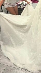 Trblietavé svadobné šaty IVORY - 10
