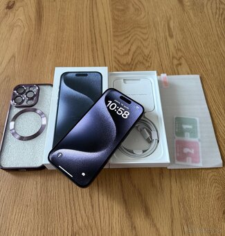 iPhone 15 Pro 128 gb Blue Titanium v záruke + príslušenstvo - 10